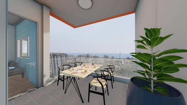 Nowe apartamenty zaledwie 500 m od plaży w Mersin - Erdemli, dobra cena - 7