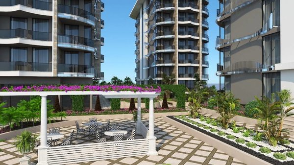 Alanya Tosmur'da sahile yakın inşaat halindeki daireler - 4