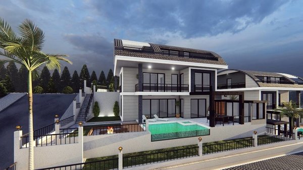  Modern luxury villa for sale in Alanya Bektaş Turkey - sea view - 29