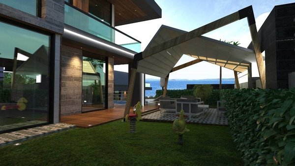 Alanya - Kargıcak 4+1 Villas for sale with private Sauna and Pool - 16