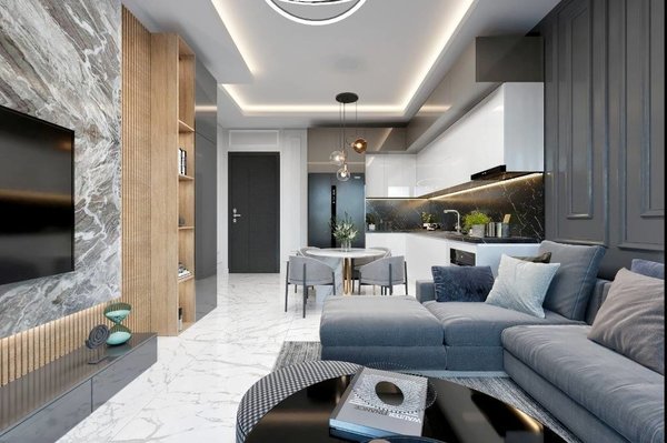 Alanya - Avsallar'da sakin bir konumda yeni inşa edilmiş daire - 4