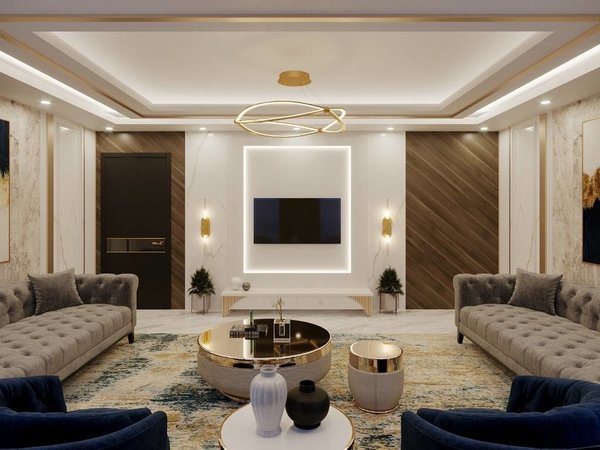 Modern 7-room villa under construction in Alanya - Kargıcak - 9