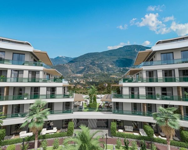 Alanya - Oba'da inşaatı devam eden yeni daireler - 6