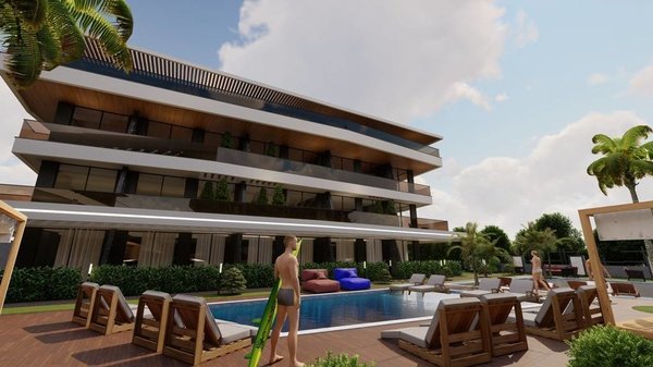 Luxusní byty ve výstavbě v prostředí přírody, část Alanya - Konakli - 13