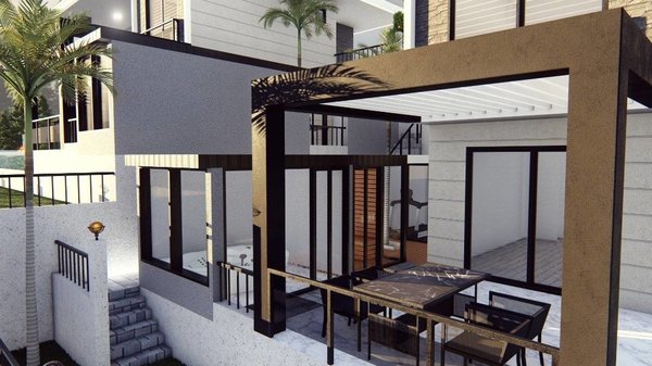  Moderne Luxusvilla zu verkaufen in Alanya Bektaş Türkei - Meerblick - 5