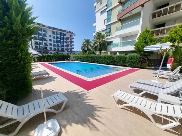Möblierte Wohnung in erster Meereslinie mit Meerblick in Alanya - Kestel - 22