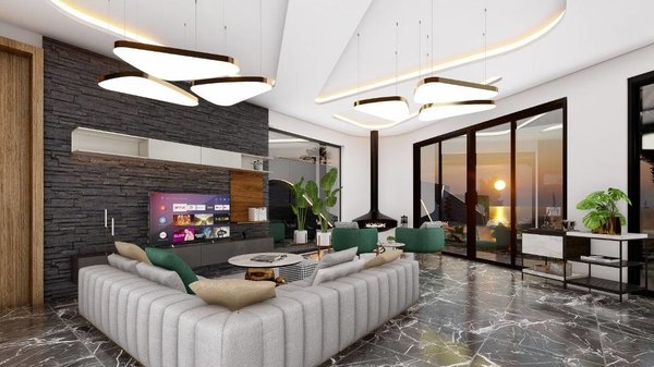 Moderní vily s výhledem na moře na prodej, Turecko Kargicak Alanya - 13