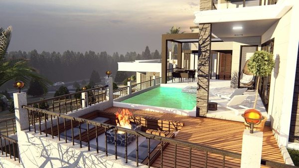  Moderne Luxusvilla zu verkaufen in Alanya Bektaş Türkei - Meerblick - 8