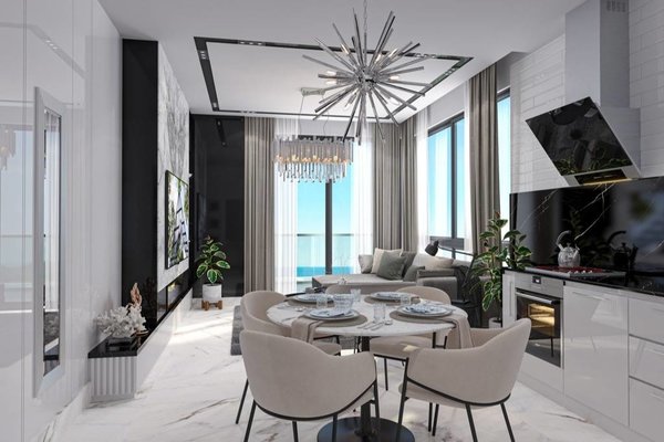 Apartmány v první linii od pláže v Alanyi - Mahmutlar - 7