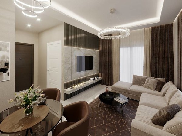 Family apartments in a residence with a pool in Alanya Oba - 4