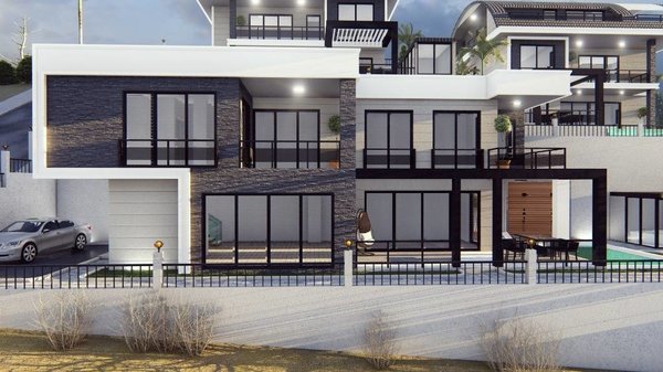  Moderne Luxusvilla zu verkaufen in Alanya Bektaş Türkei - Meerblick - 12