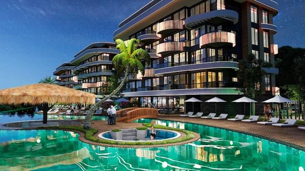 Nowe mieszkania w budowie z pięknym widokiem panoramicznym, Alanya - Kestel - 34