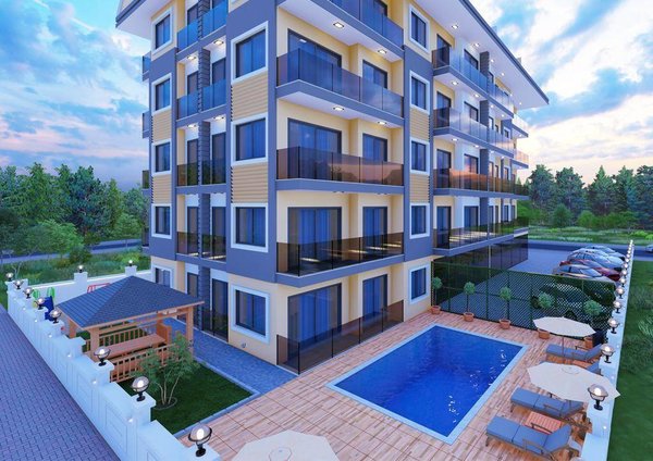 Mieszkania w budowie tylko 150 metrów od plaży, Alanya - centrum - 1