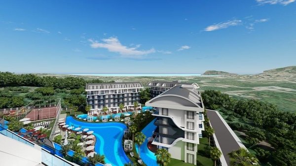 Modern apartments under construction for sale in Turkey, Alanya - Oba - 21