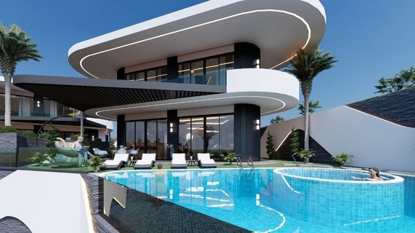 Stunning sea view villas for sale in Kargicak Alanya - 1