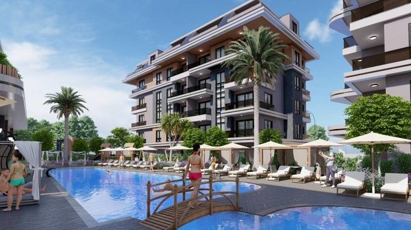 Turecko - nové byty ve výstavbě Alanya - Oba - 4
