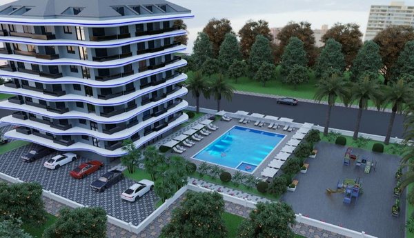 Novostavba 2-pokojových bytů, Alanya - Avsallar