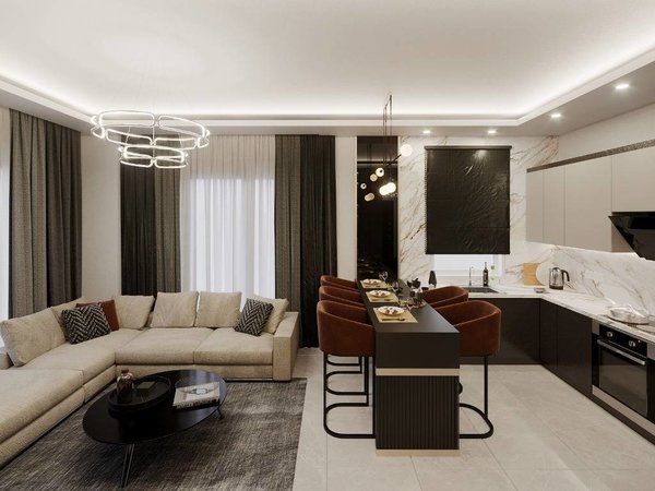 Apartments under construction in Alanya Tosmur, excellent location - 7