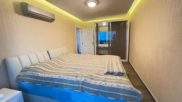 Schöne Wohnung mit Möbeln und Meerblick in Alanya - Kestel - 7