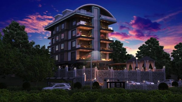 Alanya - Oba'da sakin bir konumda yeni inşa edilmiş daireler - 15