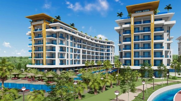 Azure World - the largest residential project and hotel in the beautiful area of Alanya - Turkler Avsallar - 4
