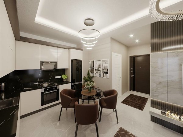Family apartments in a residence with a pool in Alanya Oba - 2