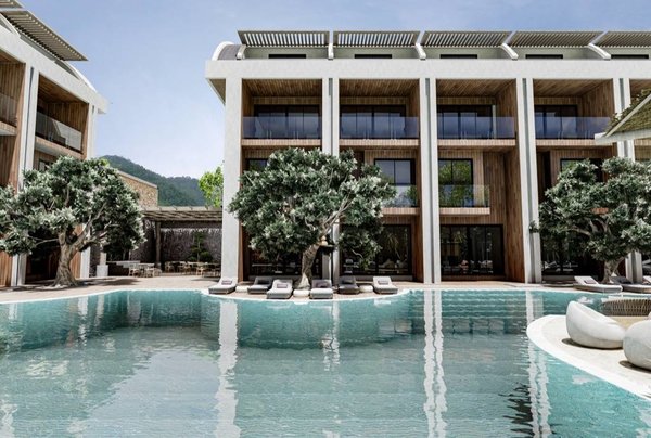 Alanya - Konaklı'da sahile sadece 400 m mesafede inşaatı devam eden yeni daireler - 1