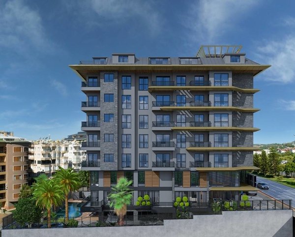 Neues Wohnprojekt im Zentrum von Alanya, nur 150 Meter vom Strand entfernt - 3
