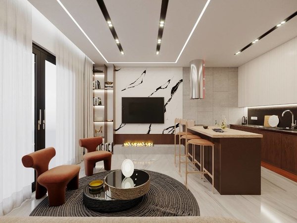 Neue Wohnungen im Bau nur 400 m zum Strand, Alanya - Konaklı - 4