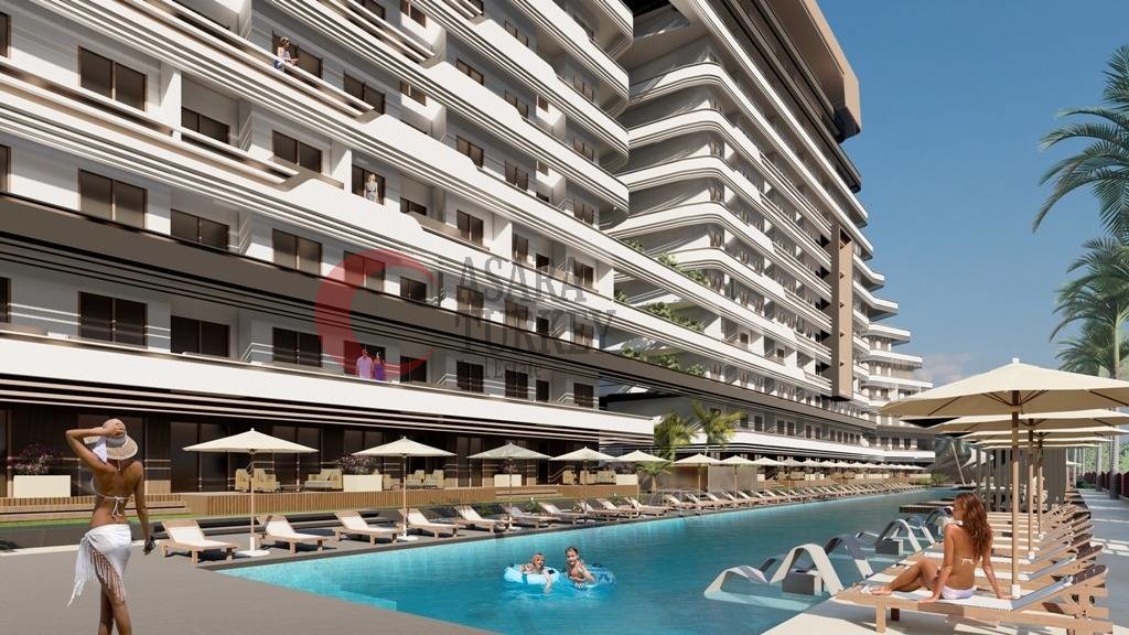 Antalya- Aksu'da lüks yeni inşa edilmiş daireler 