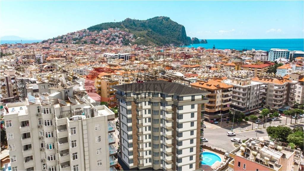New build apartments under construction Alanya - center
