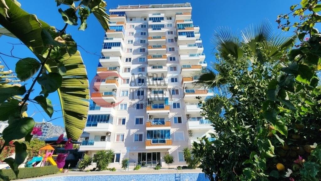 Alanya- Mahmutlar'da deniz manzaralı sakin bir konumda daire