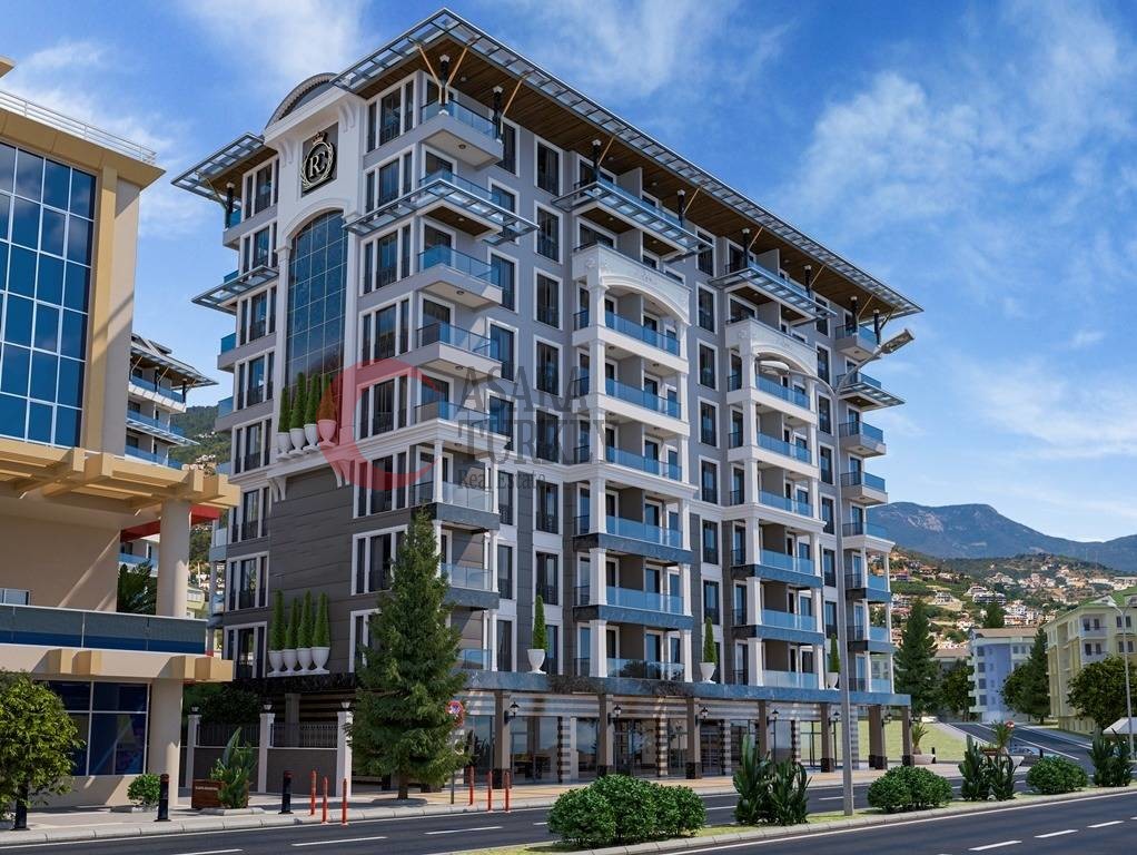 Neues Wohnprojekt im Zentrum von Alanya, 700 Meter vom Strand entfernt