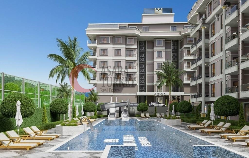 Neue Wohnungen im Bau zum Verkauf in Alanya - Kargicak