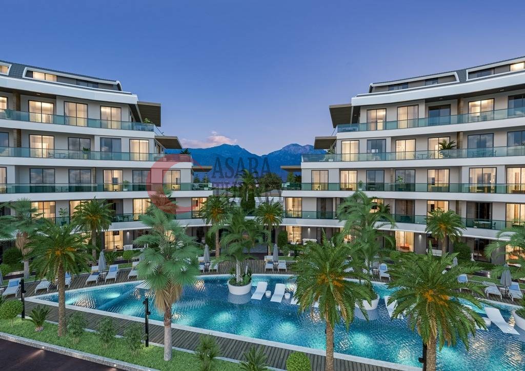 Nové moderní byty na prodej v Turecku , část Oba Alanya